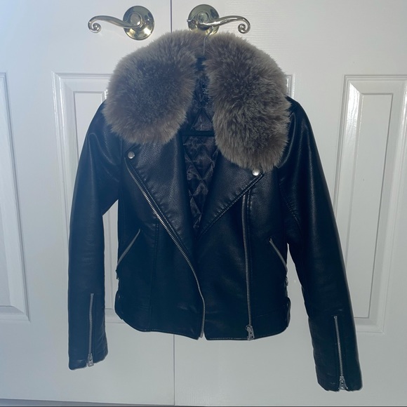 Top shop Leather Jacket - Picture 3 of 7